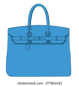 Vector illustration of a hand bag