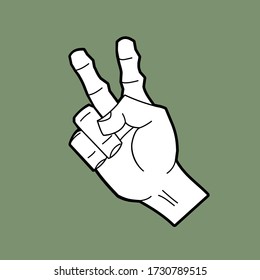 Vector Illustration of Hand. Cartoon Hand. Hand Pose Collections.