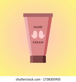 vector illustration of hand cream on the background