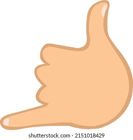 Vector illustration of a hand doing the classic shake gesture