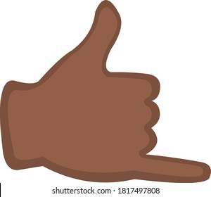 Vector illustration of a hand doing the shaka gesture