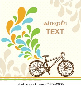 The vector illustration "hand draw illustration bike" for design