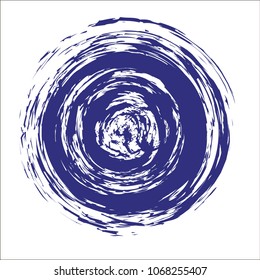 Vector Illustration. Hand draw circle. Template for text.