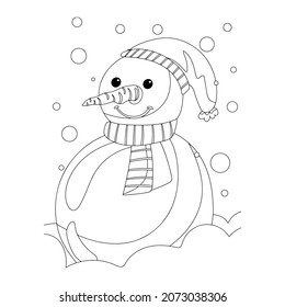 Ilustración vectorial. Personaje de dibujo a mano. Papá Noel con regalos. Ilustración navideña. Colorido de la página. Postcard Feliz Año Nuevo y Feliz Navidad.