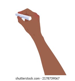 Vector illustration of hand drawing with chalk