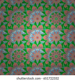 Vector illustration. Hand drawing with elegant floral element in the background.