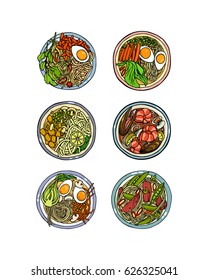 Color Illustration Typical Indonesian Food There Stock Illustration ...