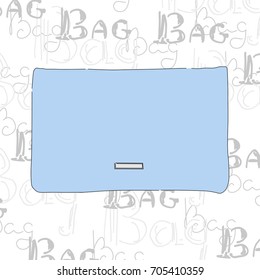 Vector illustration of hand drawn bag