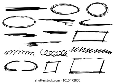 vector illustration of hand drawn design infographic elements 