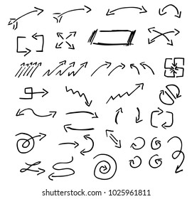 vector illustration of hand drawn design infographic elements 