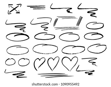 vector illustration of hand drawn design infographic elements 