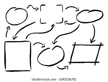 vector illustration of hand drawn design infographic elements 