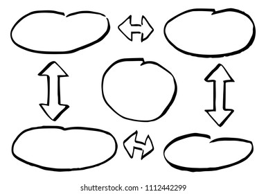 vector illustration of hand drawn design infographic elements 