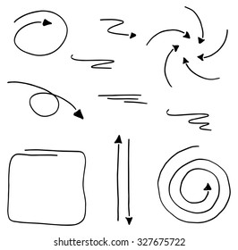 vector illustration of hand drawn design infographic elements 
