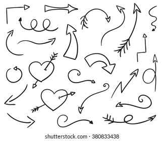 Vector Illustration of Hand Drawn Design Elements
