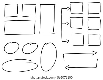 vector illustration of hand drawn design infographic elements 