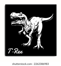 Vector illustration of hand drawn dinosaurs