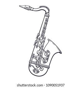 Saxophone Drawing Images Stock Photos Vectors Shutterstock