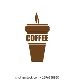  Ilustración vectorial. Doodle dibujado a mano de una taza de papel desechable con café o té. Dibujo de caricaturas. Decoración para menús, carteles, vitrinas, tarjetas de felicitación, carteles, papeles pintados