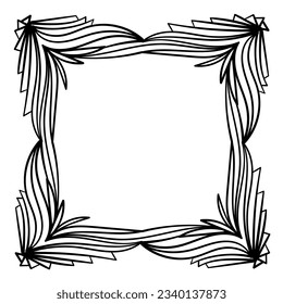 Vector illustration. Hand drawn doodle frame.