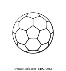 Soccer Ball Outline Icon Images, Stock Photos & Vectors | Shutterstock