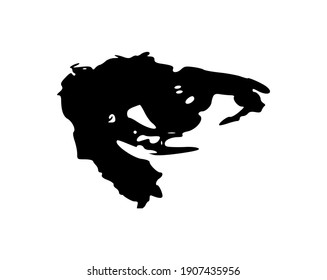 Ilustración vectorial de los ojos dibujados a mano sobre fondo blanco