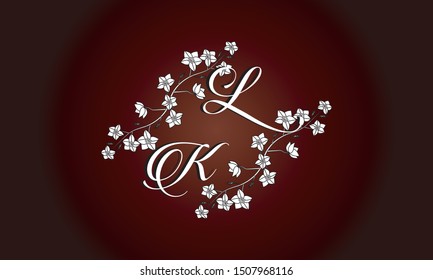 Vector illustration of hand drawn floral wreath. Beautiful floral design elements, perfect for wedding announcements and invitations. Retro logo for cafes, bars, restaurants, invitations. 