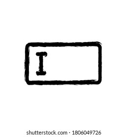 icono dibujado a mano de la ilustración vectorial de la escritura.