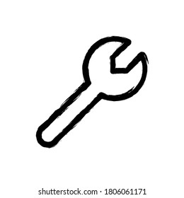 vector illustration hand drawn icon of wench.