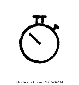 ilustración vectorial icono dibujado a mano de cronómetro.