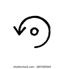 ilustración vectorial icono dibujado a mano de flecha de sincronización 2.