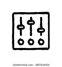 ilustración de vector icono dibujado a mano de la configuración vertical 1.