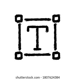 Vektorgrafik handgezeichnet Symbol des Textformats.