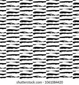Vector illustration of hand drawn ink marks horizontal stripes pattern for modern backgrounds, backdrops