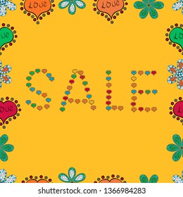 Vector illustration. Hand drawn lettering giveaway for social media, blogger, banner. Typography social media icon competition. Picture in yellow, green and black colors. Lettering. Seamless pattern.