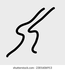 Vector, ilustración, líneas dibujadas a mano, líneas de arte, elementos de diseño de garrapatas. de pinceles de arte, pluma y lápiz.
