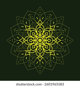 vector illustration of hand drawn mandala