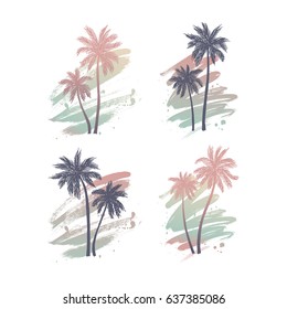 Vector Illustration Hand Drawn Palm 260nw 637385086 