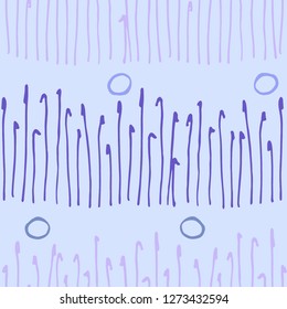 Vector illustration of hand drawn seamless pattern. For textile, wallpaper, card or wrapping paper.