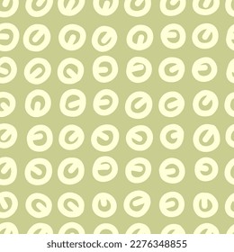 Ilustración vectorial de un patrón sin fisuras dibujado a mano. Formas abstractas y garabatos. Diseño gráfico moderno.