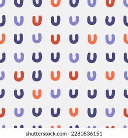 Vector illustration of hand drawn seamless pattern. Abstract shapes and doodles. Modern graphic design.