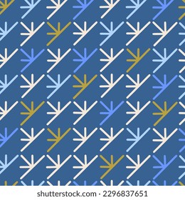 Vector illustration of hand drawn seamless pattern. Abstract shapes and doodles. Modern graphic design.