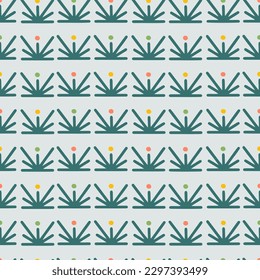 Vector illustration of hand drawn seamless pattern. Abstract shapes and doodles. Modern graphic design.