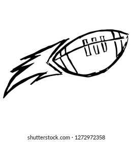 Vector Illustration Hand Drawn Sketch Football Stock Vector (Royalty ...