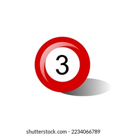 Ilustración vectorial de una bola dibujada a mano, icono en un fondo transparente.
Balón Billiards, ilustración vectorial de un icono rojo de bola 3. Billar, Snooker, Juegos Club Cubierto , Activismo Recreativo