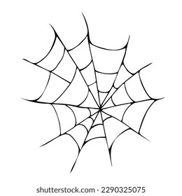 Vector illustration of a hand drawn web.