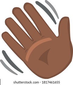Vector illustration of a hand emoticon