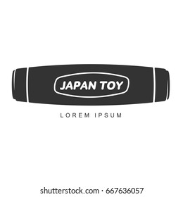 Vector illustration hand fidget jammer. A traditional Japanese toy kururin. Hand tricks. Icons, shortcuts, banners, brochures, business templates. Vector illustration isolated on white background.