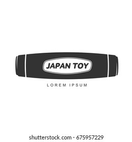 Vector illustration hand fidget jammer. A traditional Japanese toy kururin. Hand tricks. Icons, shortcuts, banners, brochures, business templates. Vector illustration isolated on white background.