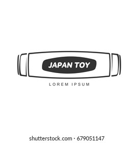 Vector illustration hand fidget jammer. A traditional Japanese toy kururin. Hand tricks. Icons, shortcuts, banners, brochures, business templates. Vector illustration isolated on white background.